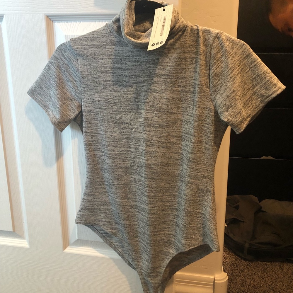 Gray bodysuit